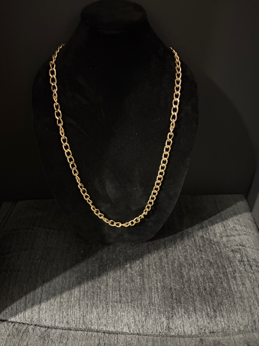 Gold Tone Chain Link Necklace